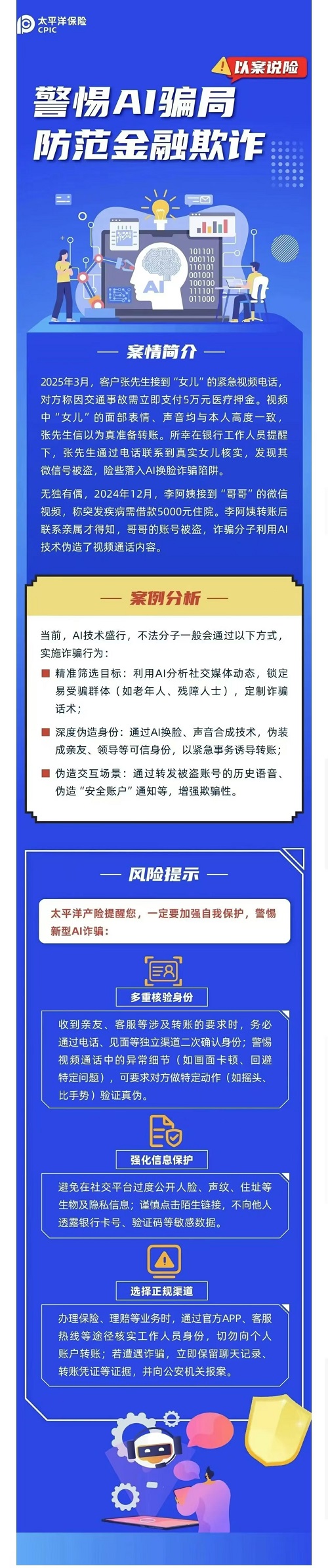 9.【以案說(shuō)險(xiǎn)】警惕AI騙局  防范金融欺詐